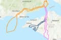 Solent CO2 Pipeline map of the three possible routes