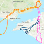 Solent CO2 Pipeline map of the three possible routes