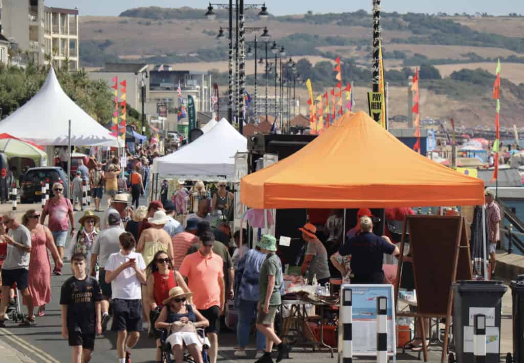 The busy Regatta street market has been a feature of the event since Sandown Carnival took it over in 2022