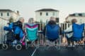 People on the accessible viewing platform for ryde carnival