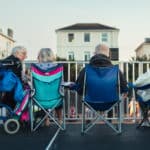 People on the accessible viewing platform for ryde carnival