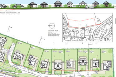 landscape lane plans - street scene - Peter Ferns Architecture