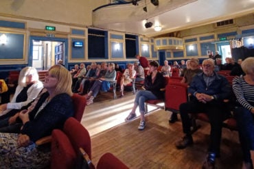 Audience in Shanklin Theatre for the Bay Place Plan meeting