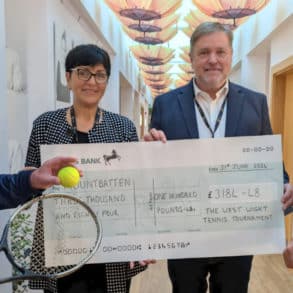 Chris Goodman; Mountbatten’s head of catering, Vera Mircescu, who provided the food on the day of the final; CEO Nigel Hartley, MBE, David Robinson