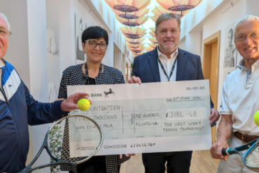 Chris Goodman; Mountbatten’s head of catering, Vera Mircescu, who provided the food on the day of the final; CEO Nigel Hartley, MBE, David Robinson