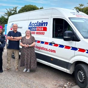 Lee Hudson, Commercial Director at Red Funnel, Chris Hall, Commercial Director at Acclaim Logistics and Kay Lewis, Manager at The Isle of Wight Foodbank.