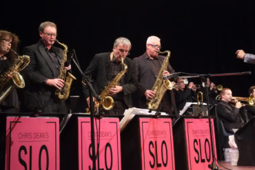 Musicians on stage at the Isle of Wight Jazz Weekend