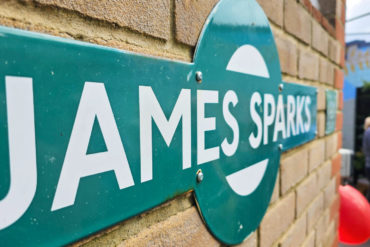 James Sparks Garden sign