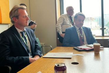 Joe Robertson MP photographed at the APPG for Hospitality and Tourism