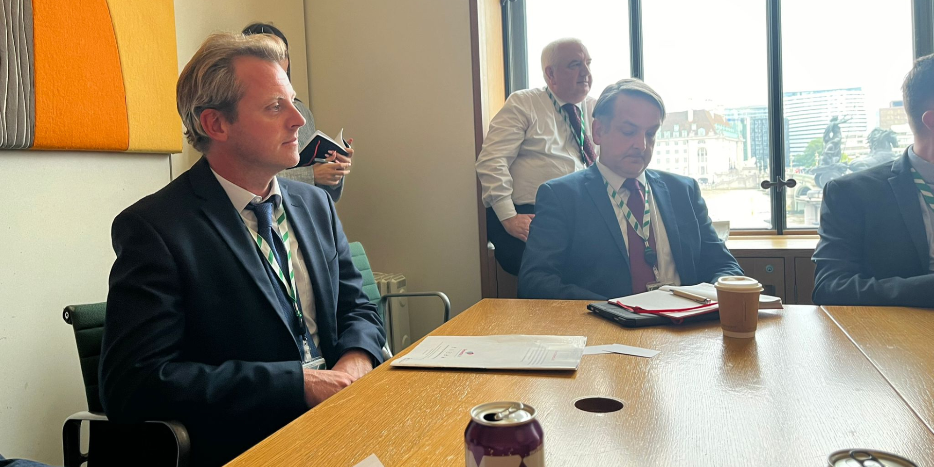 Joe Robertson MP photographed at the APPG for Hospitality and Tourism