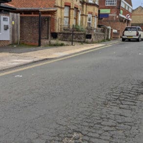 Landguard Road surface in Sept 2024