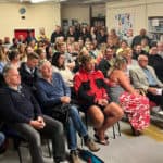 Parents at Oakfield school meeting