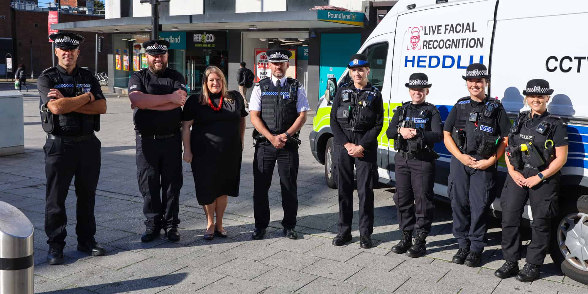 PCC Donna Jones at the Southampton live facial recognition trial this week