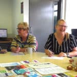 Pan Employability Project photo showing women sitting around desk