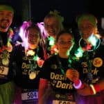 People taking part in dash in the dark event