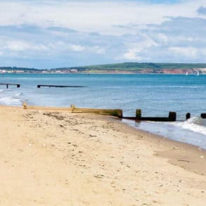 Sandown and Shanklin 10k race - background shot of beach