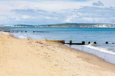 Sandown and Shanklin 10k race - background shot of beach