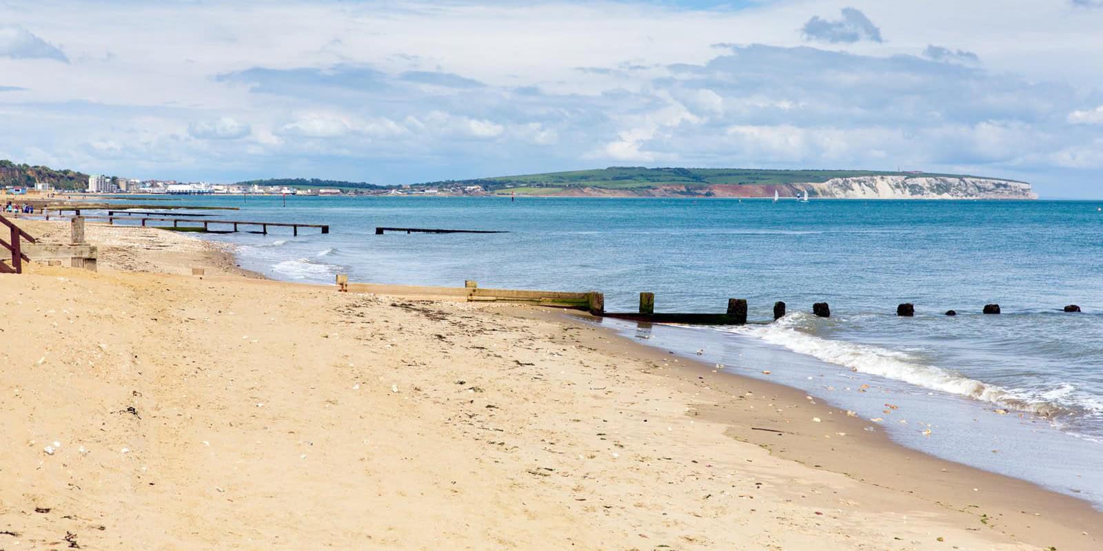 Sandown and Shanklin 10k race - background shot of beach