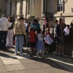 School protest outside County Hall