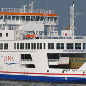 Wight Light Wightlink ferry on Yarmouth to Lymington route