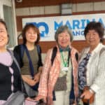 friendship force japanese visitors at the airport