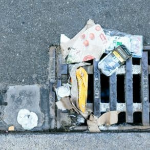 plastic recycling in the street