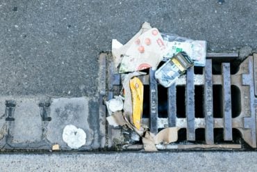 plastic recycling in the street