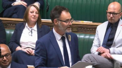 richard quigley giving his maiden speech in parliament