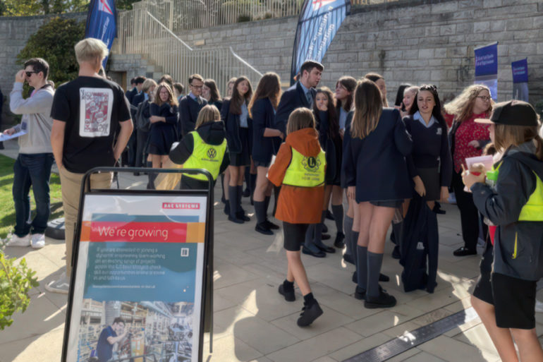 students at the RYS careers fair