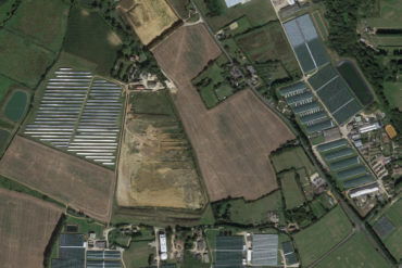 Aerial view of hale manor farm, arreton from Google Maps