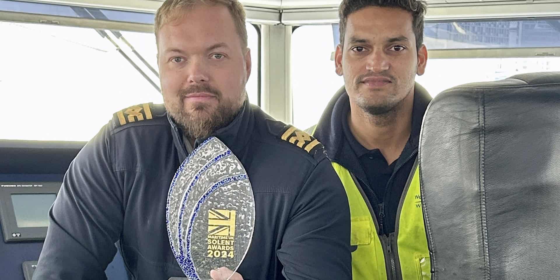 Captain Christian Ktomi and Ritesh Fal Dessai