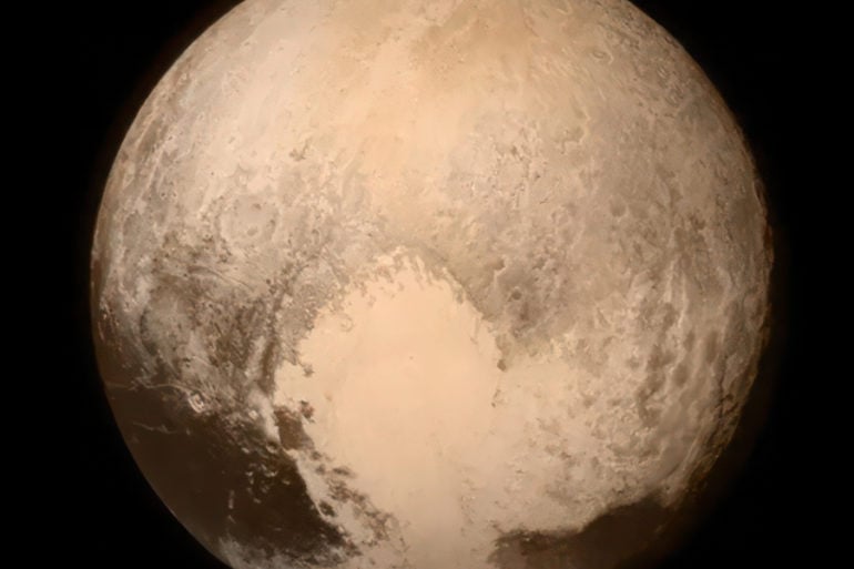 Color image of pluto