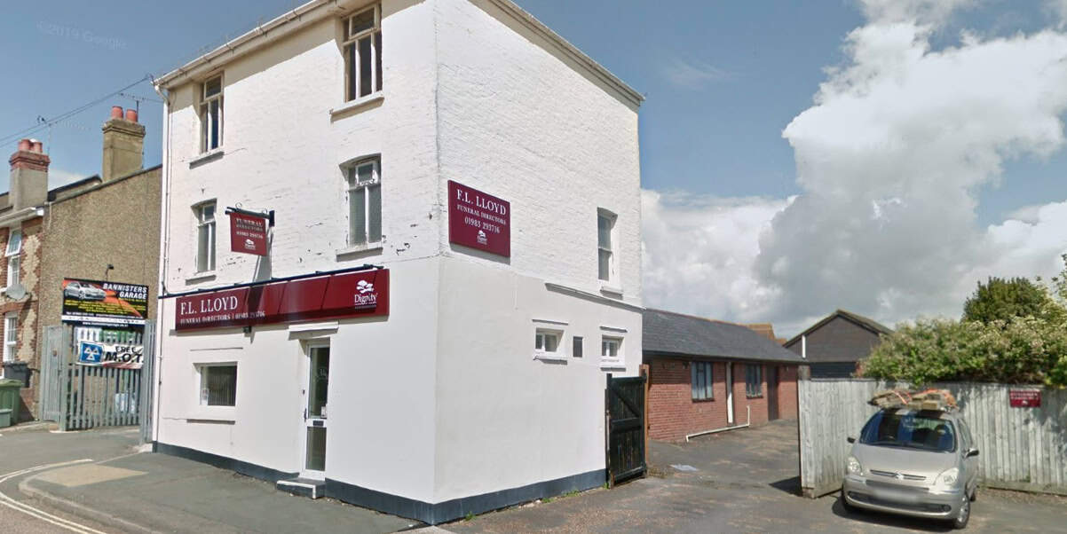 Funeral directors building from google maps