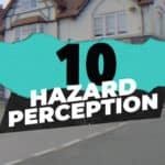 Grab from the Go Drive footage showing the words 10 Hazard Perception