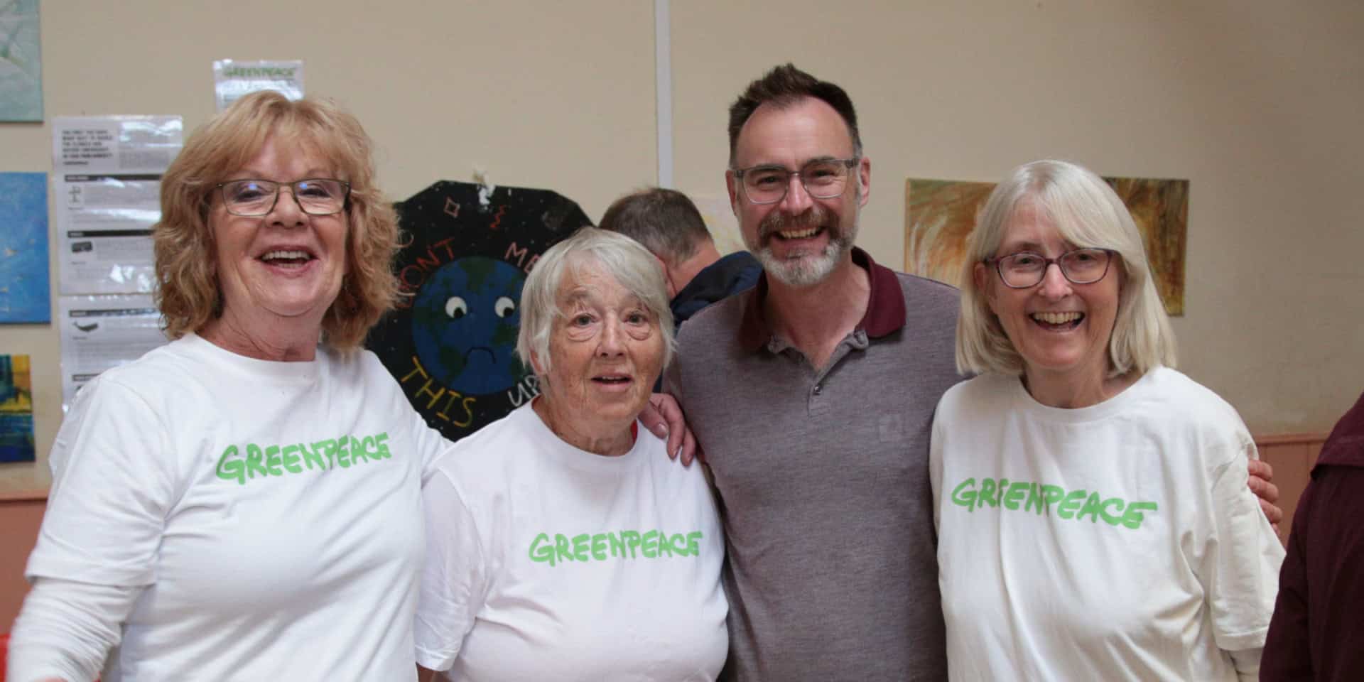 Richard Quigley and Greenpeace members