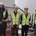 JD Viette (project manager for Aspire), John Prickett, Trevor Nicholas and Councillor Phil Jordan