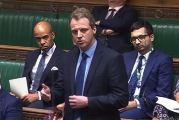 Joe Robertson giving his Maiden Speech in Parliament