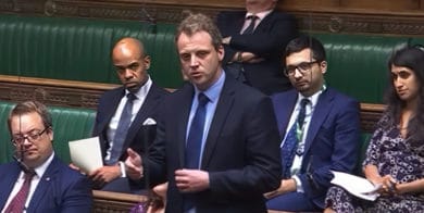 Joe Robertson giving his Maiden Speech in Parliament