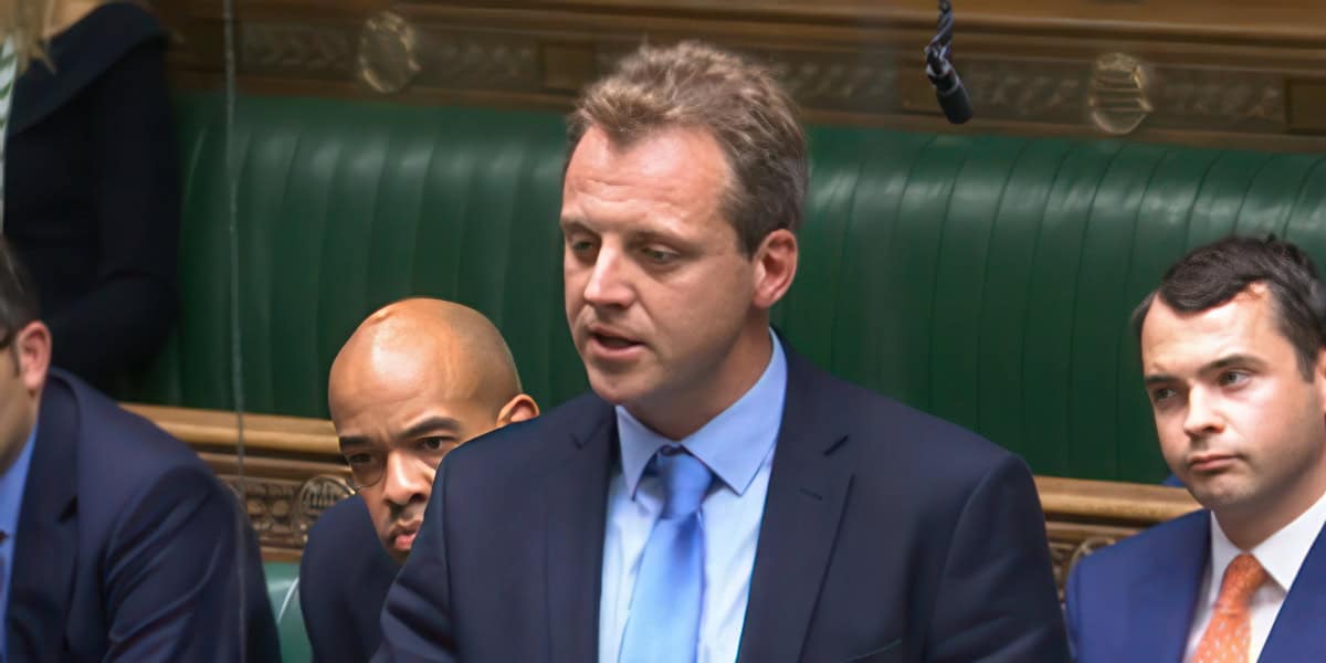 Joe Robertson speaking in parliament