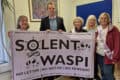 Joe Robertson with waspi women