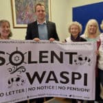 Joe Robertson with waspi women