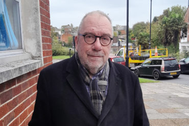 Mark Chiverton from Unison standing outside County Hall