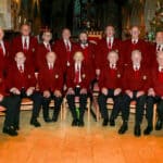 Newchuirch Male Voice Choir ready to sign in Church