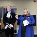 Ryde Mayor, Cllr Richard May, Isle of Wight High Sheriff Graham Biss, PCC Donna Jones & Chief Constable Scott Chilton