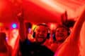 Two men at the silent disco