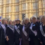 WASPI women outside Parliament