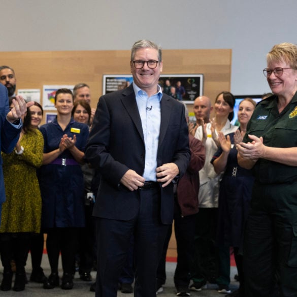 Prime Minister Keir Starmer and Secretary of Health and Social Care, Wes Streeting launch the NHS 10 Year Plan Consultation at the London Ambulance Service Dockside Centre