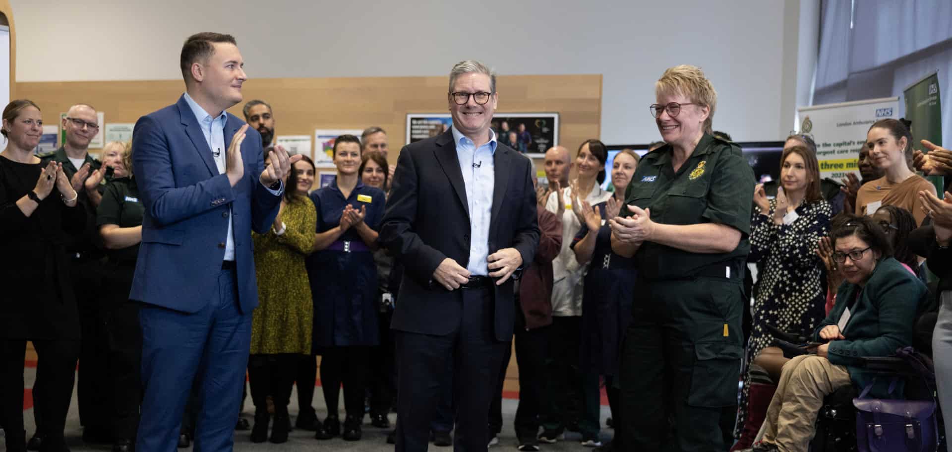 Prime Minister Keir Starmer and Secretary of Health and Social Care, Wes Streeting launch the NHS 10 Year Plan Consultation at the London Ambulance Service Dockside Centre