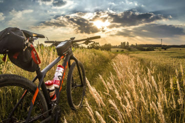 bicycle and countryside landscape