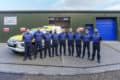 Crew outside new coastguard station